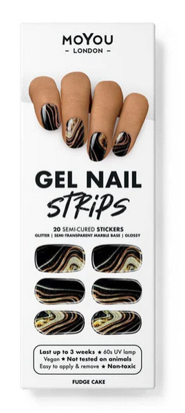 Gel Nail Strips Fudge Cake